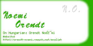 noemi orendt business card